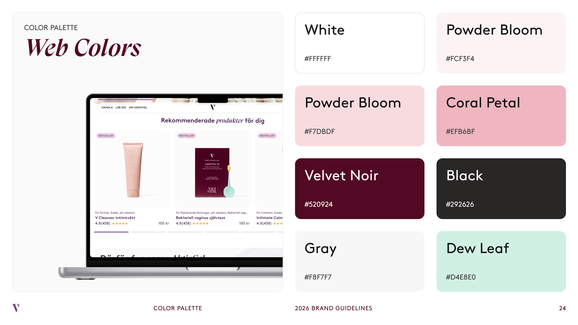VagiVital brand guide page 9