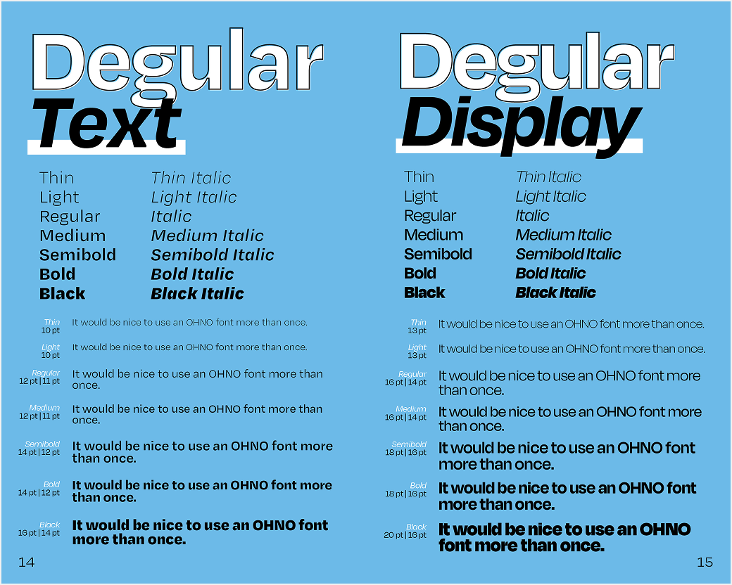 Degular Type Specimen 9