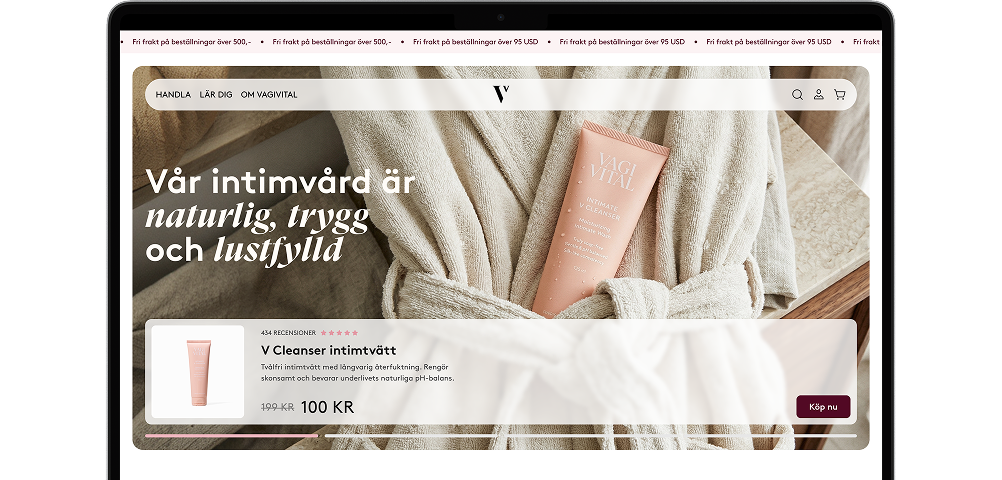 VagiVital Brand & Web Redesign mockup