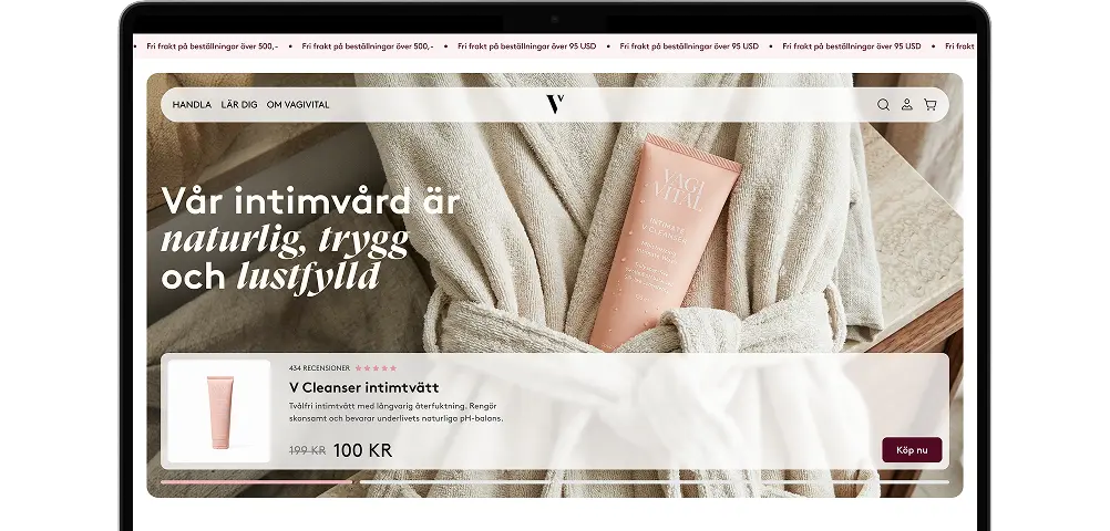 VagiVital Brand & Web Redesign mockup